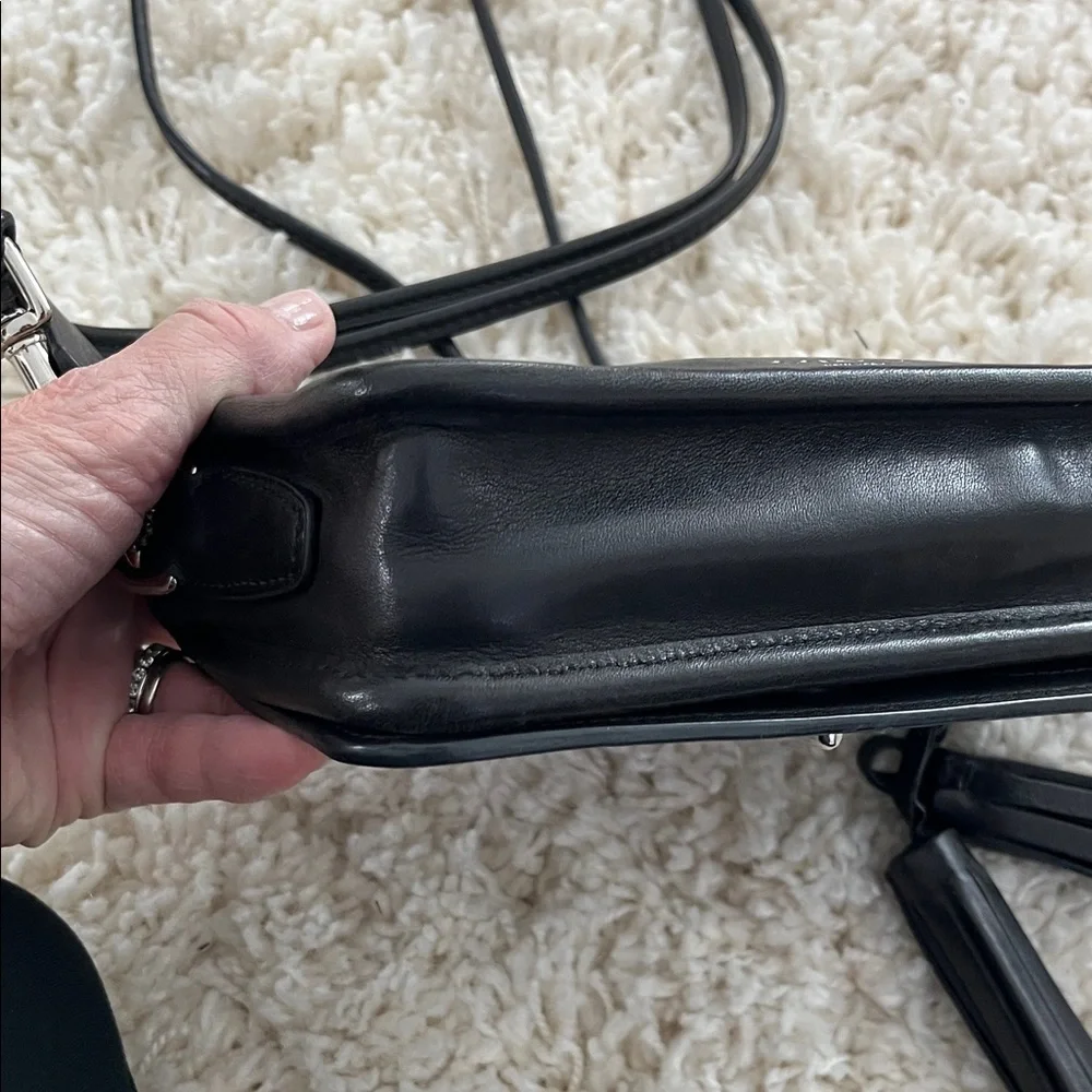 Coach Black Leather Crossbody Bag - Picture 5 of 16